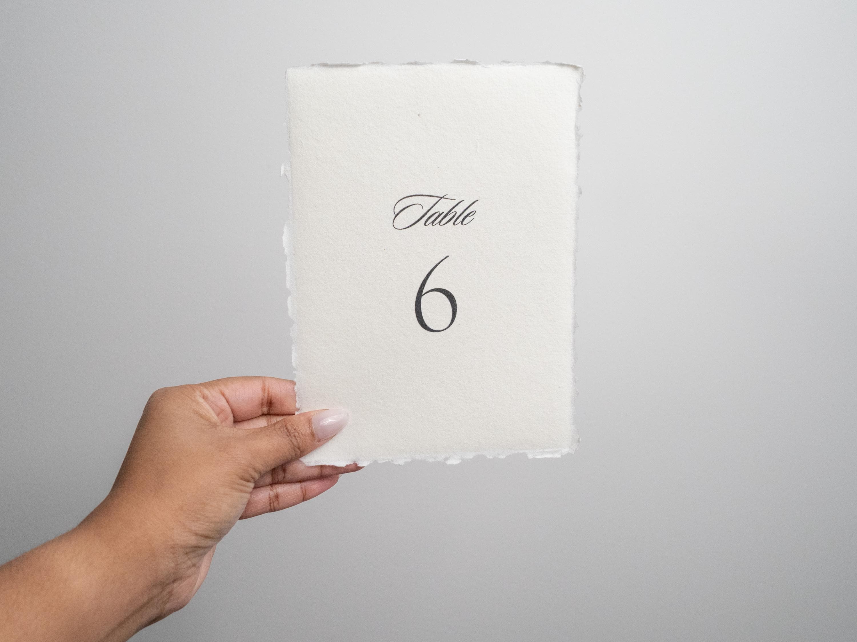 Custom wedding save the date deckled edge print