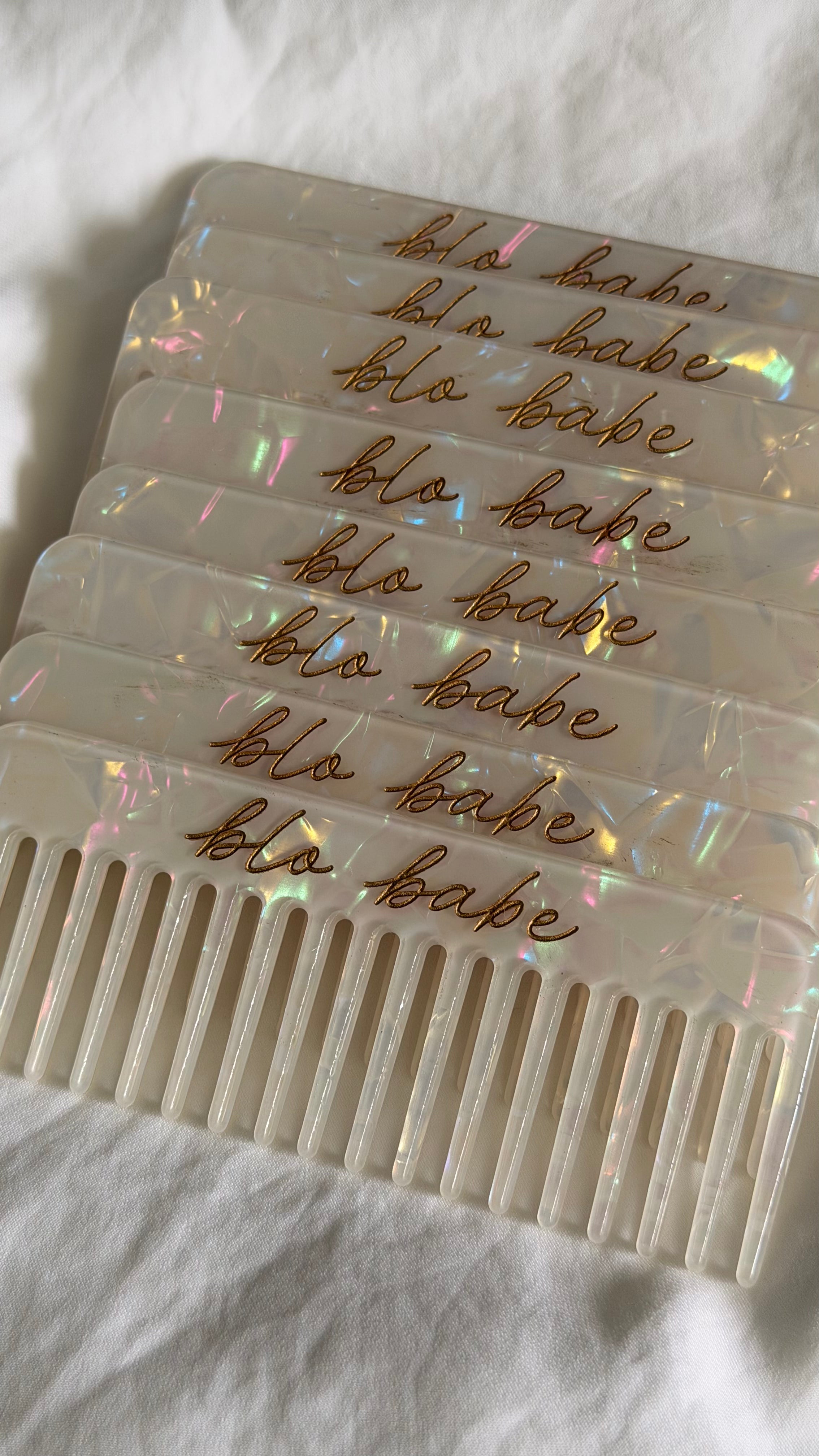 Personalized Engraved Hair Comb