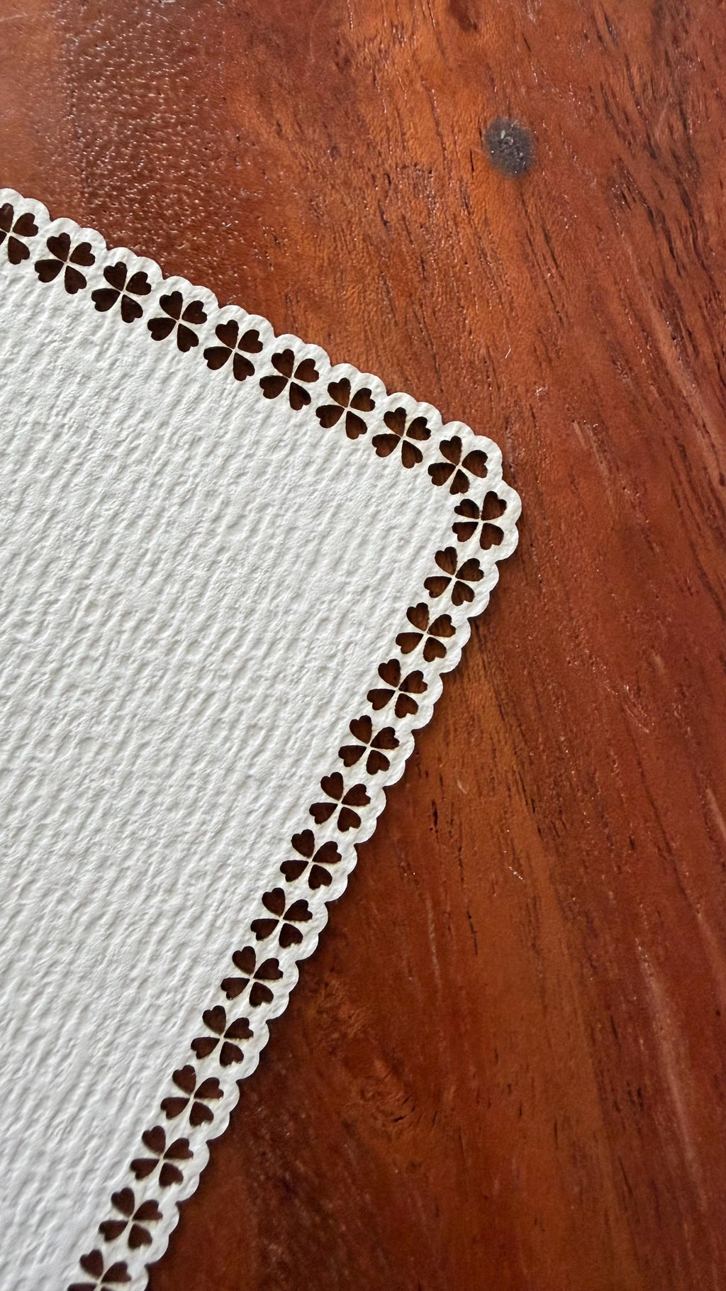 Laser Cut Lace Bridesmaid Proposal Card | Watercolor Textured Paper (6x3.5) | Old Money Aesthetic