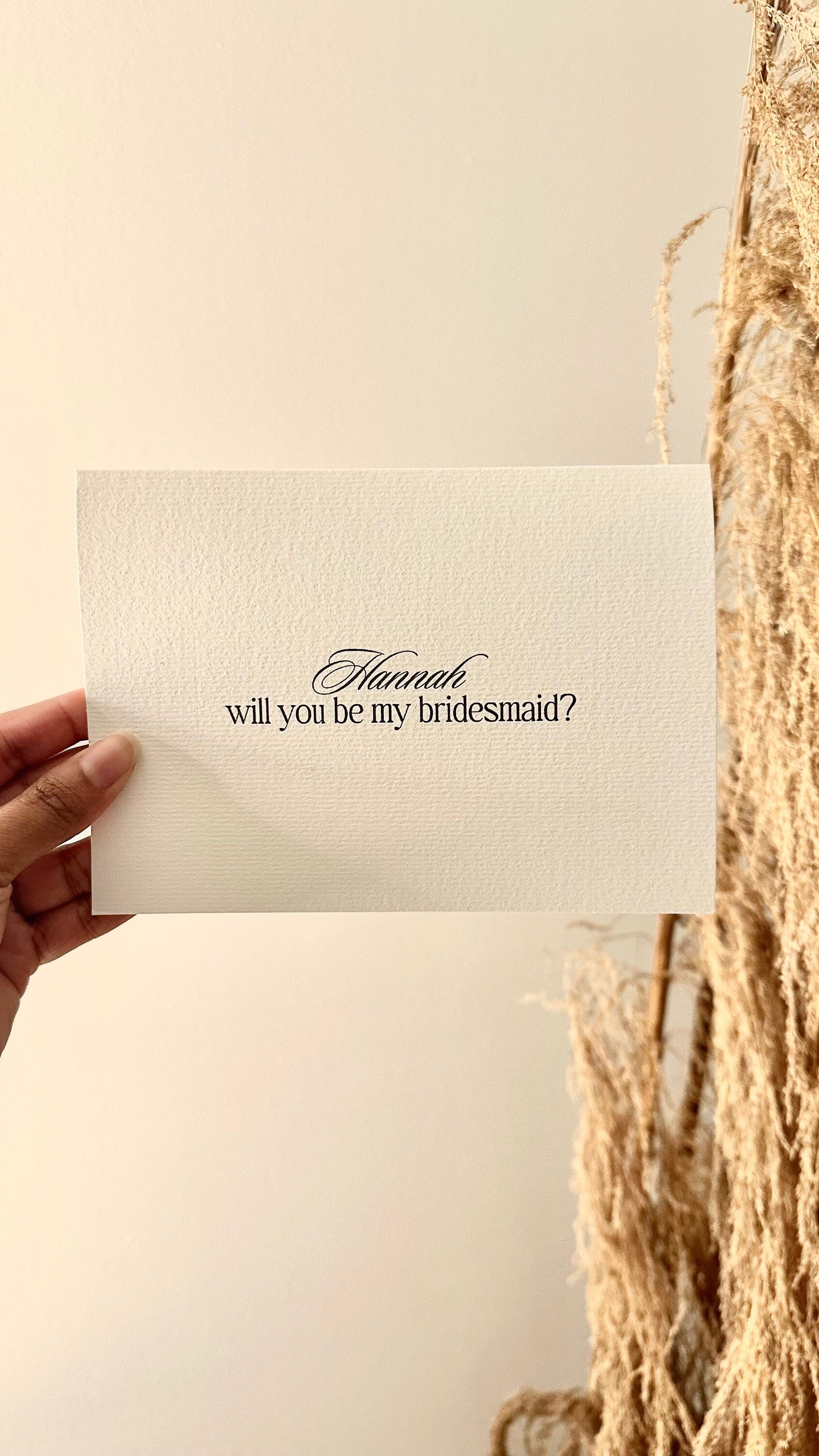 Bridesmaid Proposal Letter Card with Envelope
